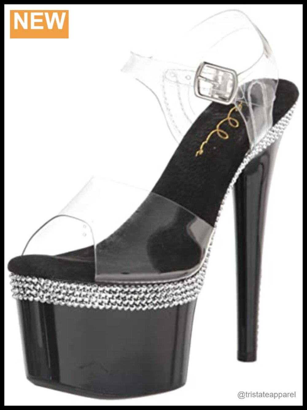 Platform Sandal Stiletto Heel Ankle Strap Open Toe Buckle